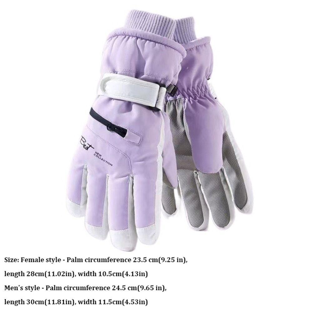 Windproof Skiing Gloves for Men Waterproof Sports Cycling Motocycle Gloves Thickened Touch-screen Snowboard Gloves Winter