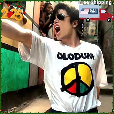 T-shirt Olodum, Maglietta Grafica Unisex Bianca Retrò, Maglietta Unisex Tutte le Taglie dalla S alla 4XL Nuovi Arrivi Primavera/Estate