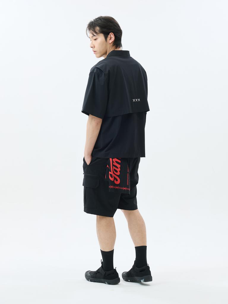 Jeimiweseuteu Nylon Utility Cargo Shorts (Green)