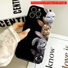 Four Bunnies Peeking Playfully All Inclusive Film Hard Phone Case, Compatible with iPhone 18 Pro Max 17 16 15 14 13 12 11
