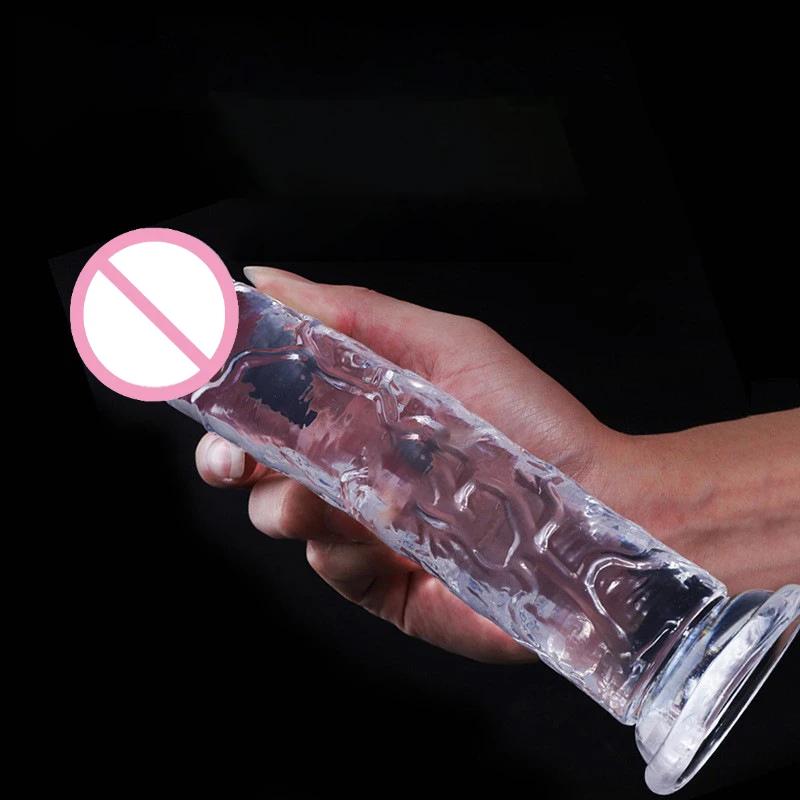 7 Size Realistic Dildo Jelly Penis Suction Cup Dildo Big Dick Female Masturbator Clitoral Stimulator Lesbian Sex Toys For Women