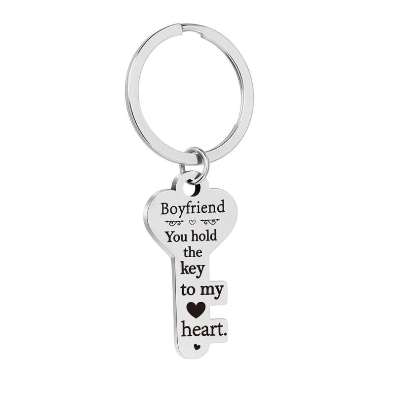 

Key Shaped Alloy Keychain Secure Lock Design Lightweight Sturdy Accessory for Everyday Use