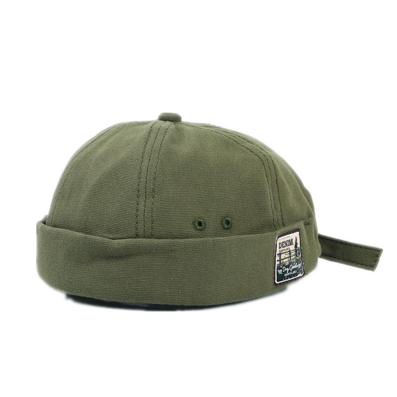 Versatile Korean Style Retro Letter Patch Sailor Skullcap – Unisex Spring/Summer Hat
