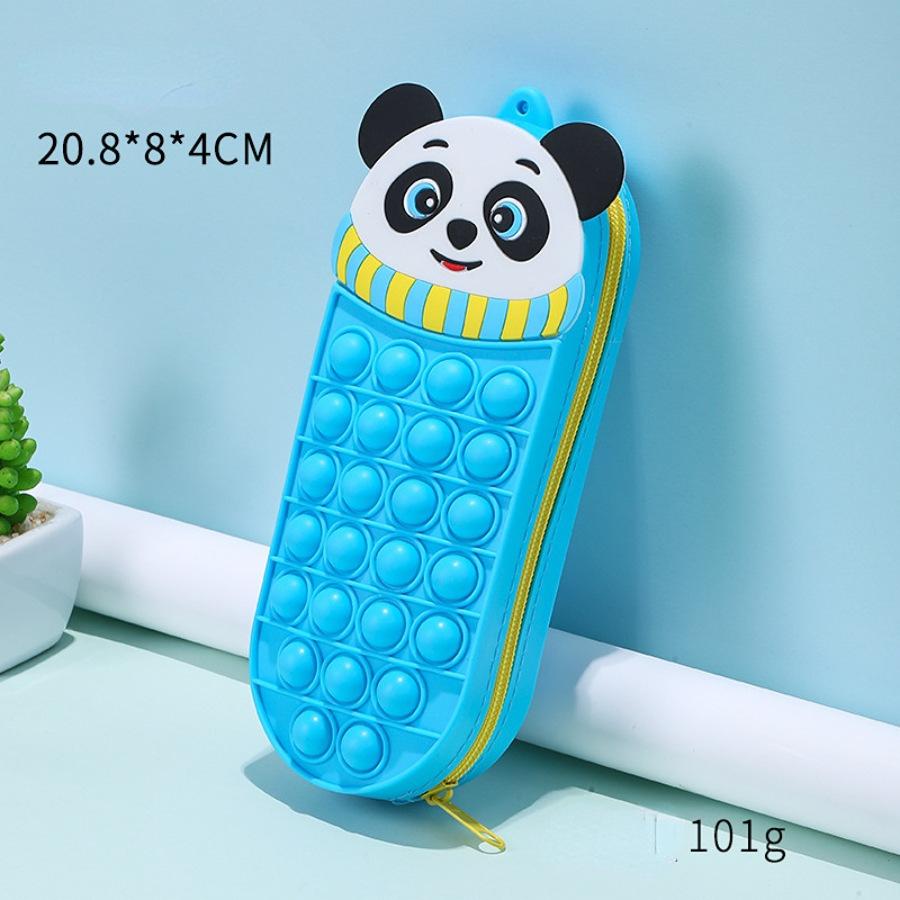 1PC Cute Cartoon Creative Stationery Box School Stationery Storage Bag Puzzle Game Decompression Pen Bag Suitable for Children