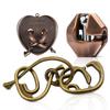 Magic Baffling Metal Brain Teaser Puzzle Set 3Pcs Disentanglement Educational Toys Adults Kids Funny Gifts Juegos De Ingenio