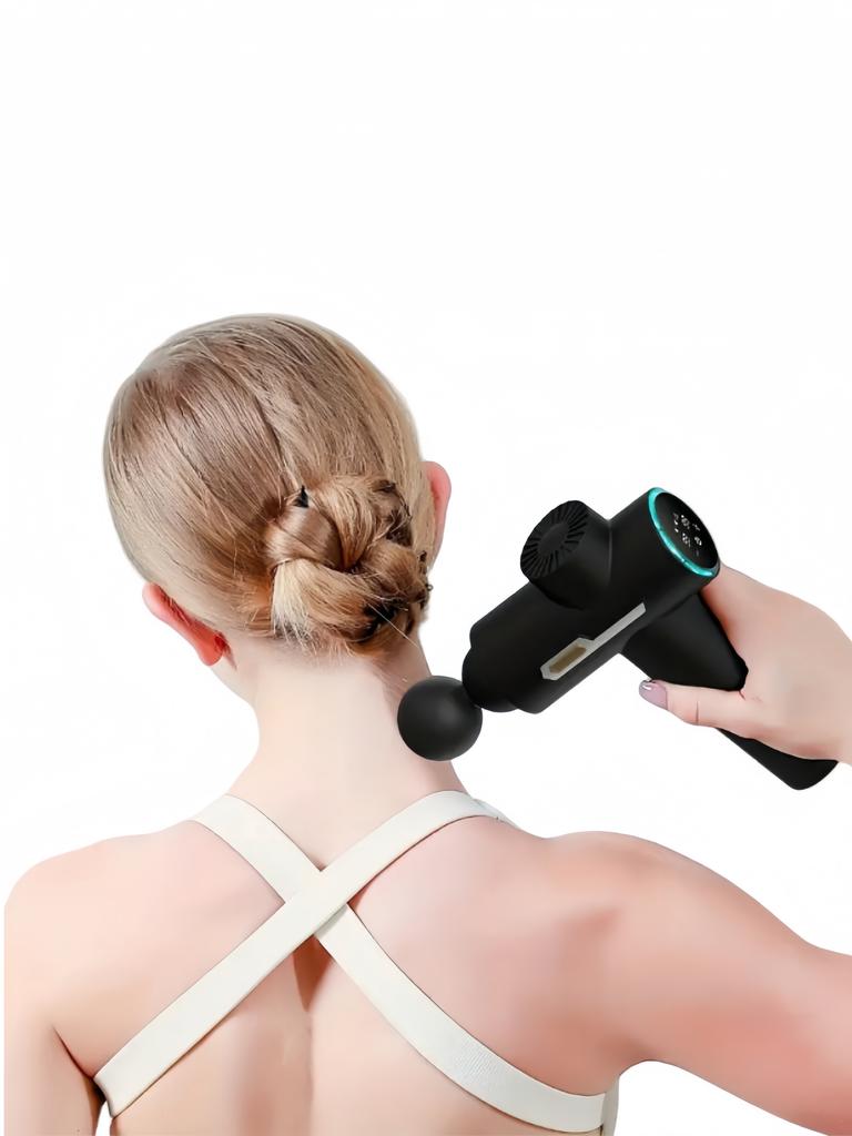 YOSYO Massage Gun, Deep Tissue Massage Gun for Pain Relief, with 8 Massage Heads and 6 Speeds