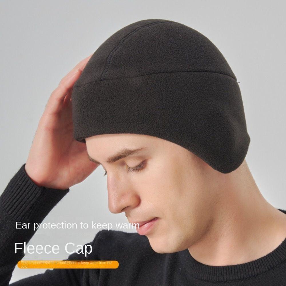 Slouchy Running Cycling Cap Warm Earmuffs Riding Hat Winter Ski Cap  for Men Women