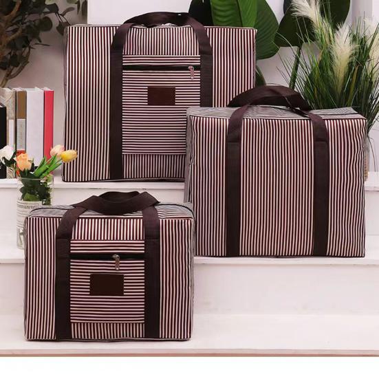 Geantă de depozitare foarte mare cu fermoare și mânere de transport Geantă pentru organizare haine impermeabilă și rezistentă la umiditate Geantă de mutare din pânză Oxford rezistentă