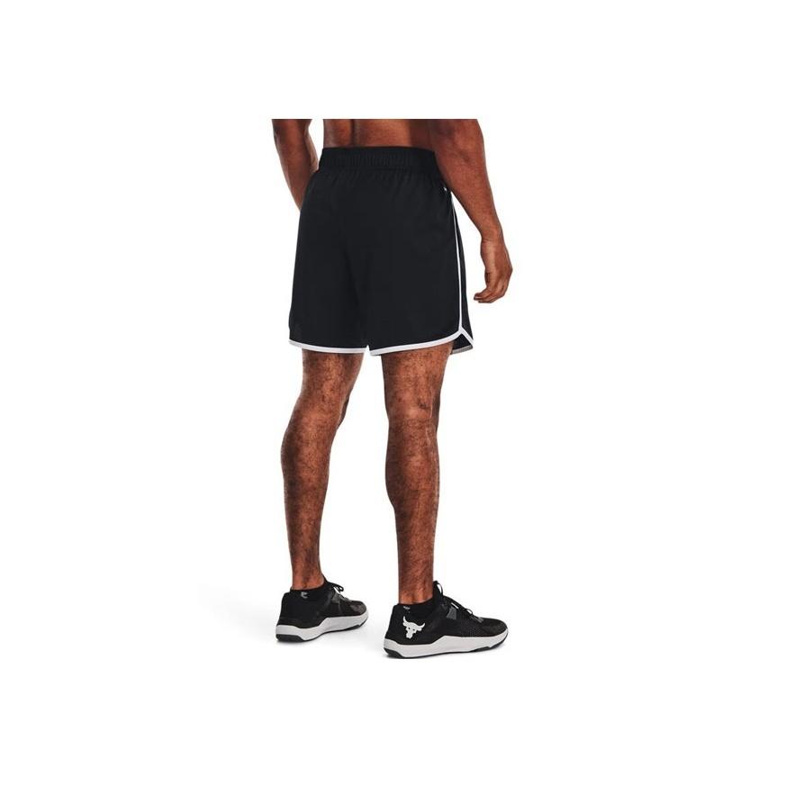 Under Armour Johnson Series Letter Logo Print Elastic Waist Mesh Training Shorts Men shorts Black 1373578-001