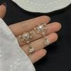 1 Pair Pearl Drop Earrings Trendy Shiny Rhinestone Gold Color Tassel Dangle Earrings For Women Party Jewelry Accessories Gift