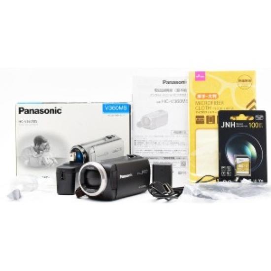 

USED Panasonic HC-V360MS-K Black Video Camera with New SD Card, Full Accessories, Compact, 50x Optical Zoom чорний