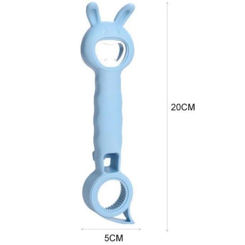 1PCS 4 In 1 Multifunctional Bottle Opener - Beer/Beverage Can/Jar Opener with Corkscrew for Household, Kitchen, Dining & Bar