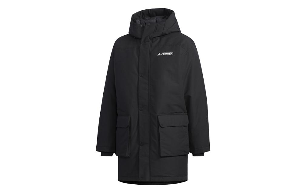 

Adidas Down Jackets Men s Black Hooded Thickened Other EH4987 XXL