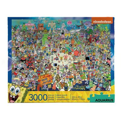 Rompecabezas de 3000 piezas del elenco de Bob Esponja de Nickelodeon [Artículo]