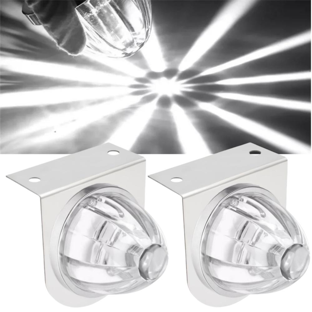 

2PCS Star Watermelon Lights Dual Color Semi Truck Lights Trailer LED Water Melon Marker Lighting Under Glow Lights 12V/24V