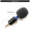 Small 3.5mm Mini Camera Microphone for Cameras Computers, Clear Sound Capture Flexible Design Adjustable Angle