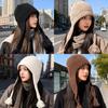 Knit Hat Women Winter Warm Earflap Beanie With No Brim For Casual Outings