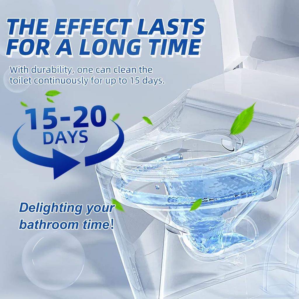 10pcs Automatic Toilet Bowl Cleaner Toilet Cleaning Tablets Convenient Solution for Clean Toilet Convenient To Use