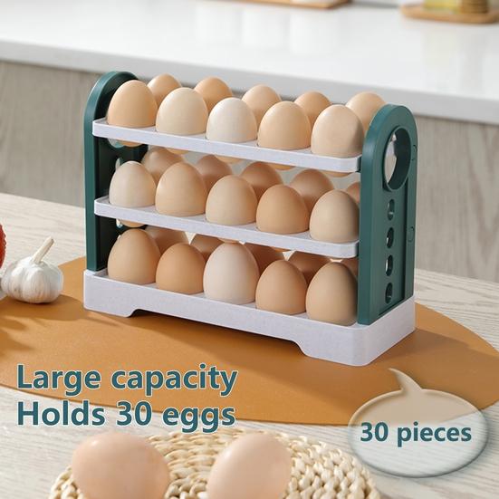 Praktisk eggholder Høy kapasitet Anti-fall Enkel tilgang Kjøleskapsdør Friskholdende eggboks Hjemmeforsyning