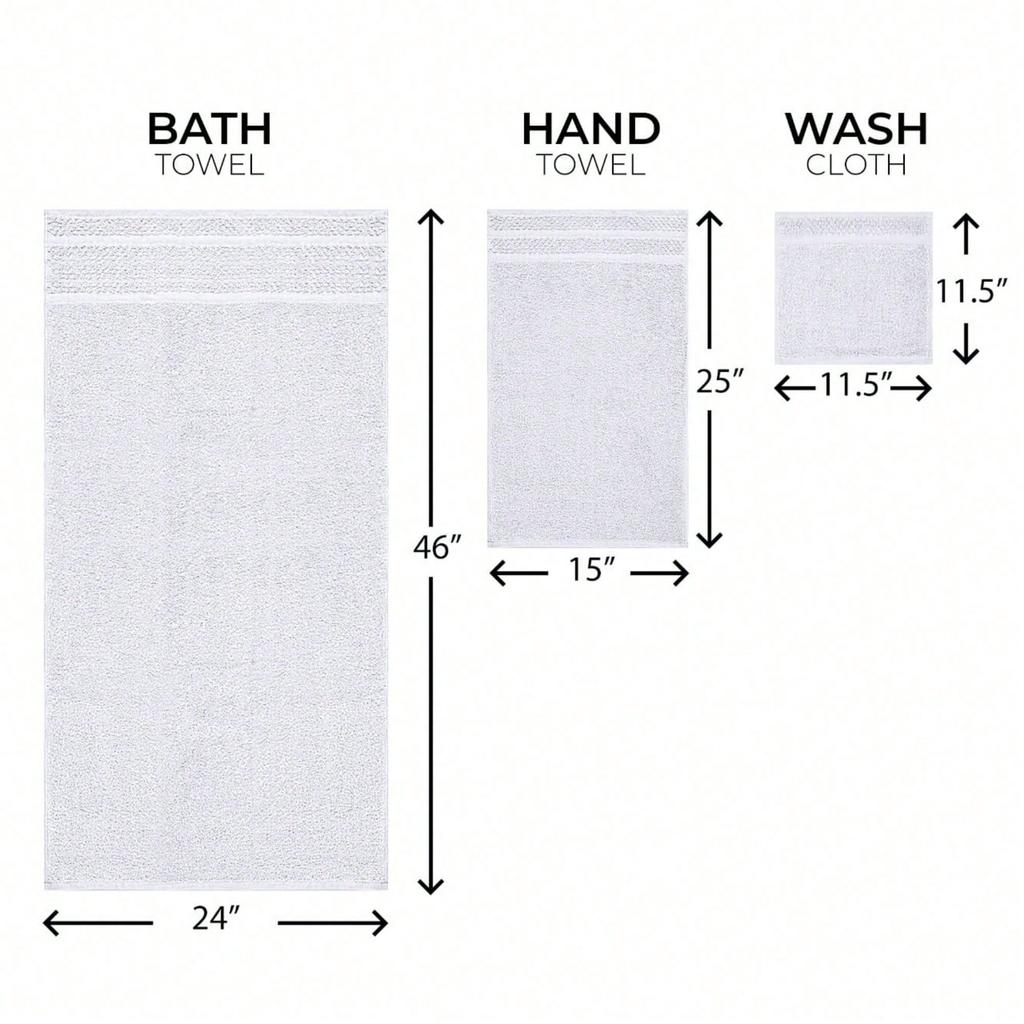 10 Piece Bath Towel Set Highly Absorbent And Quick Dry For Daily Use