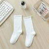 5 Pairs of Medium Length Pure Cotton Socks That Are Versatile for Women In Autumn and Winter
