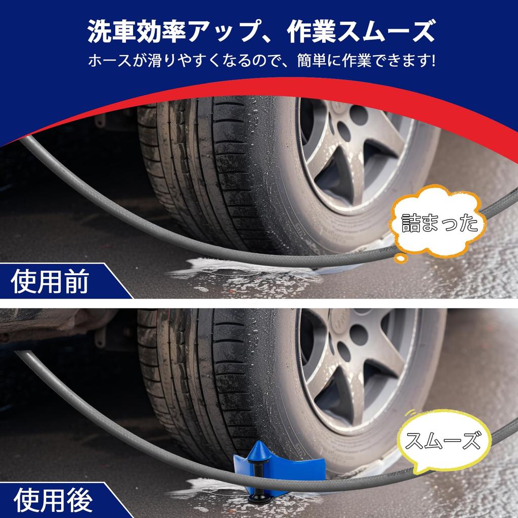 DRERIO Schlauchschutzsatz 4 Stück Reifenschläuche vor Reifenschlauch verbessert Arbeitsschlauchführung für und Fahrräder Rollen, Blau, (blau) [Verhindert Hängenbleiben] Führung,