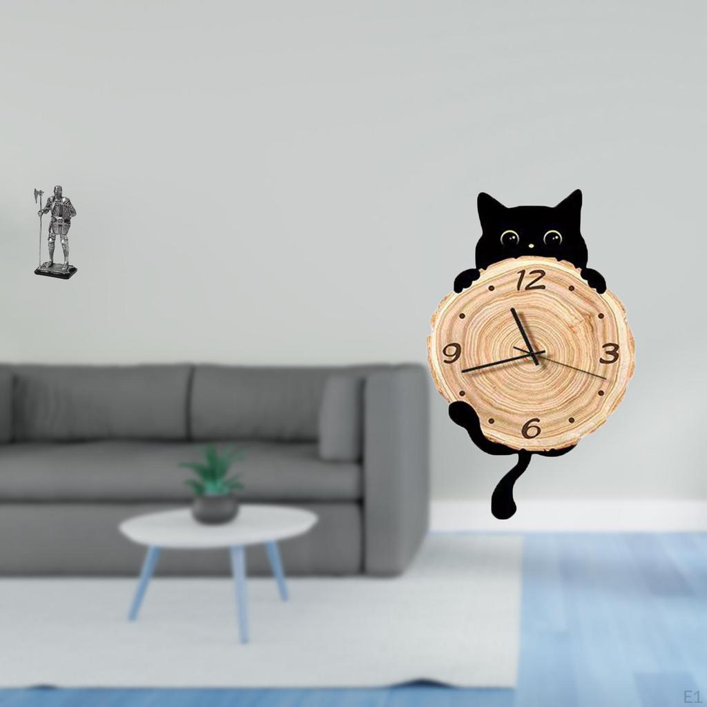 Figurine Tabletop Ornament And Wall Clock Decor for Entryway Bedroom Office Home Housewarming Gift