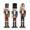 38CM Christmas Nutcracker PearlLight Creative Clothing Soldier Puppet Handcrafted Decoration Christmas New Year Decoration Gift