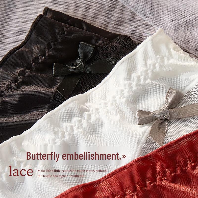 Urban Beauty Women's Sexy Lace Mid-Waist Breathable Briefs