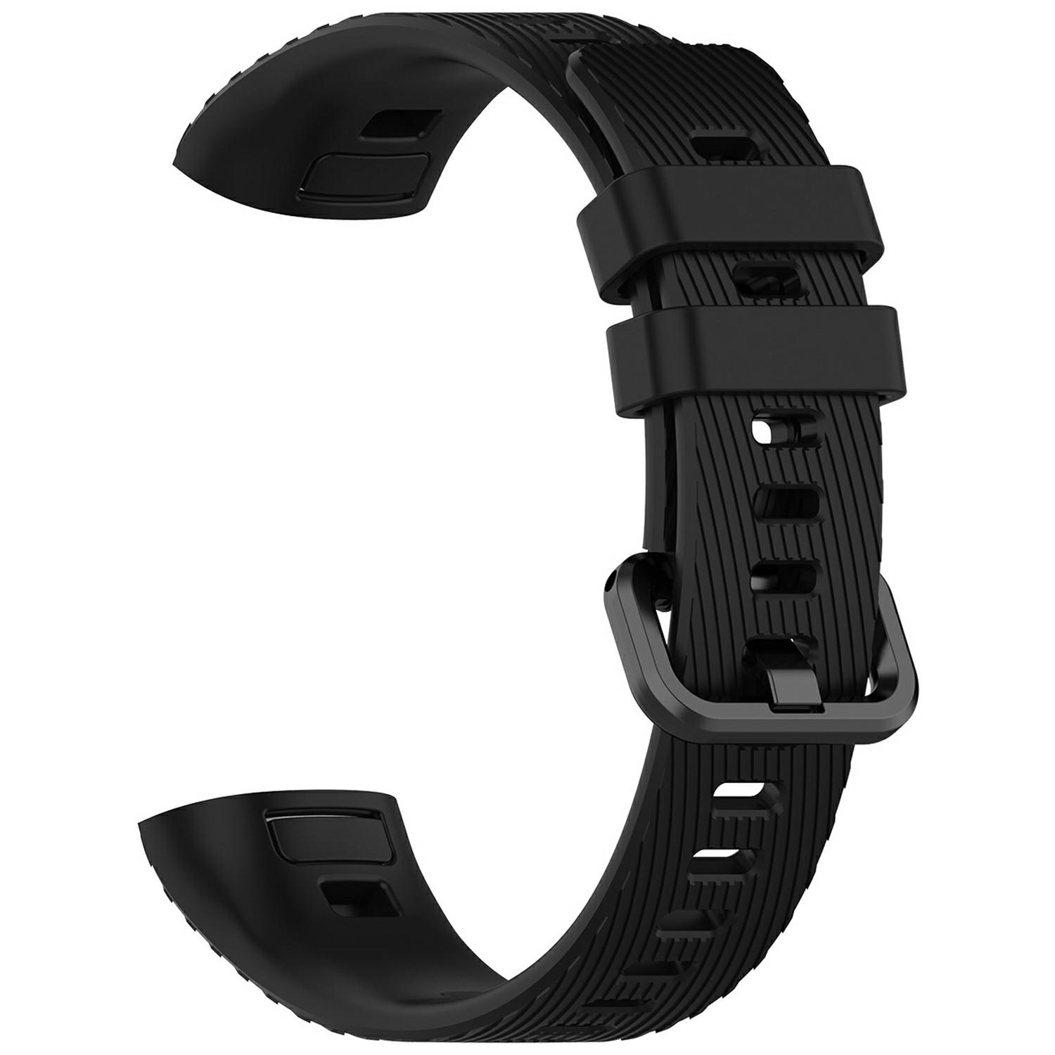 

For Huawei Band 4 Pro TER-B29S/3 Pro Replacement Strap Adjustable Silicone Watch Band (Free Size) Black