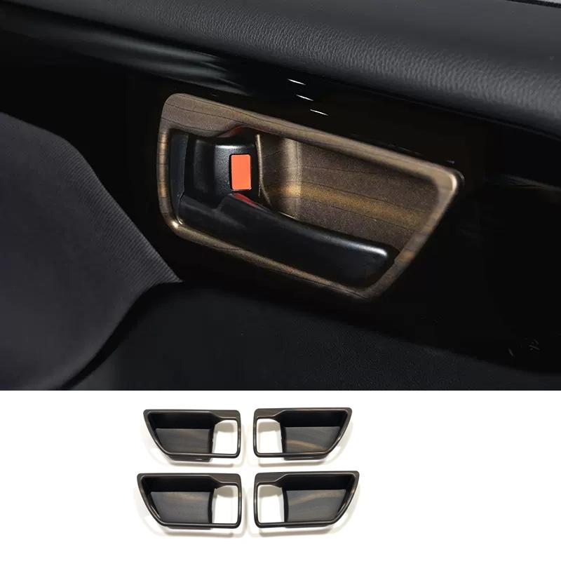 For Toyota Highlander    Car Interior Peach Wood Decoration trument Console Gear Water Cup Cover Air Vent Trims