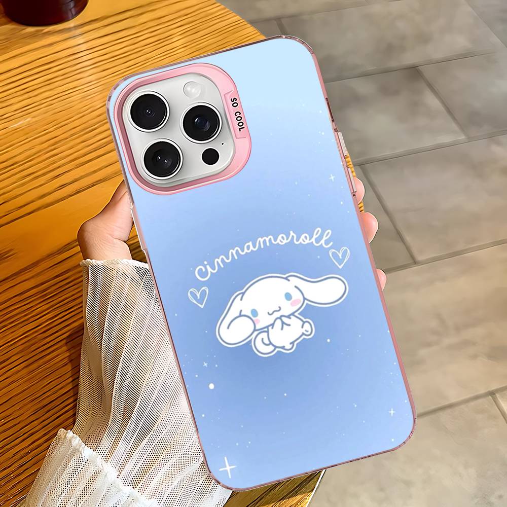 

Мультяшные Милые Чехлы Для Телефона C-Cinnamorolls Для IPhone 17 16 15 14 13 12 11 Plus Pro Max Pro Цветные Матовые Чехлы iPhone 14pro max