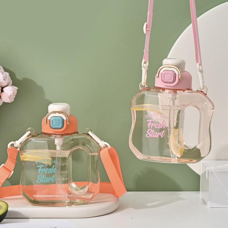 Ton Barrels Water Cup High Temperature Resistant Summer Student Lightweight Active Bottle Good-looking Ton Cup Outdoor Use Lightweight Cup