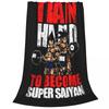 Gohan Blanket Dragon Ball Z Goku Vegeta DBZ Wool Awesome Warm Throw Blankets for Coverlet Spring Autumn