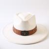 Best-selling European and American Style Suede Velvet Wide-brimmed Top Hat, Classic Fashion Western Cowboy Hat for Men and Women