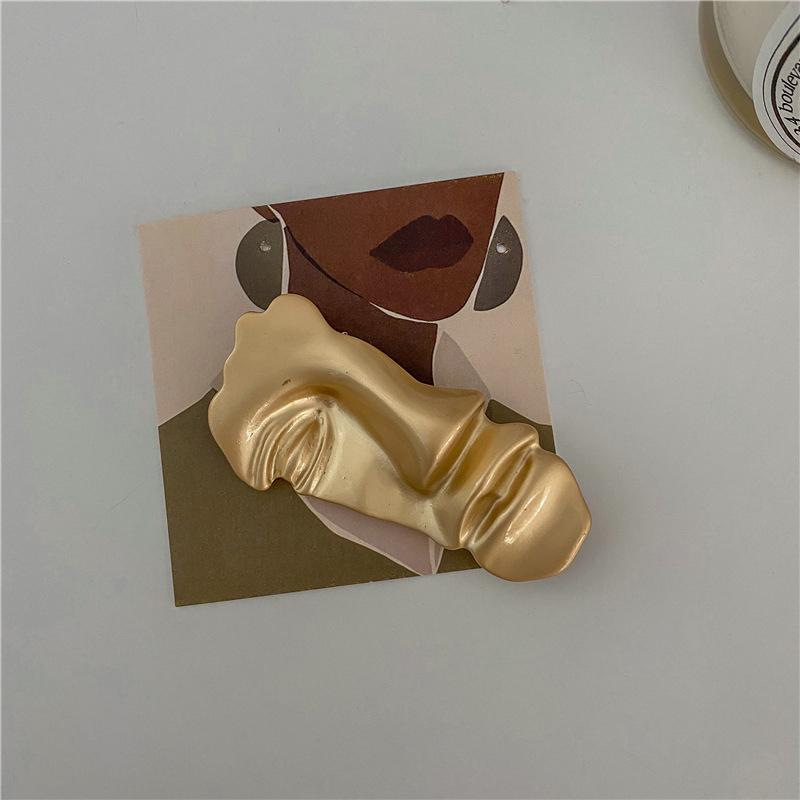 Fashion Personality All-in-one Simple Abstract Alloy Metal Portrait Corsage Pin Brooch Men Women Unisex Jewelry Accessory