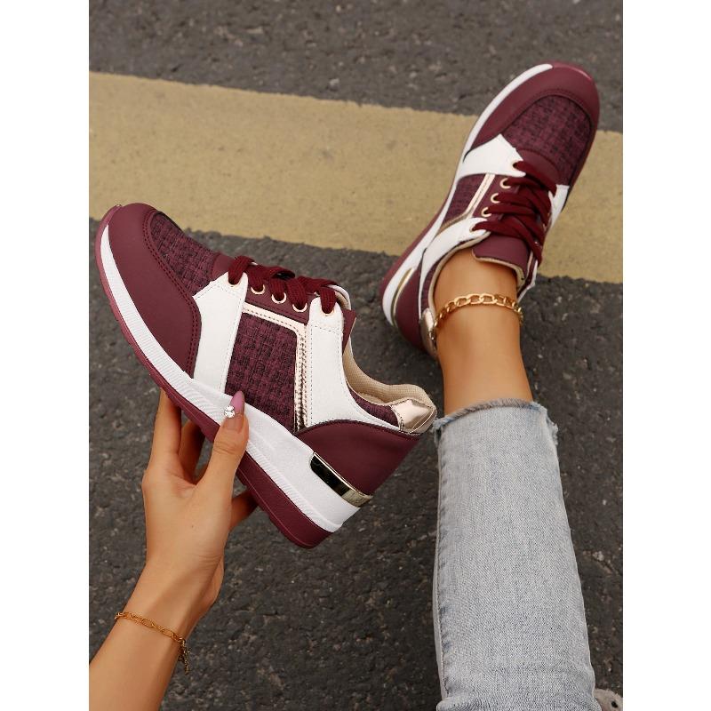 Women's Sport Casual Shoes, Fashionable Wedge Heels, Thick Sole, Casual Sport Women's Single Shoes, Women's Shoes