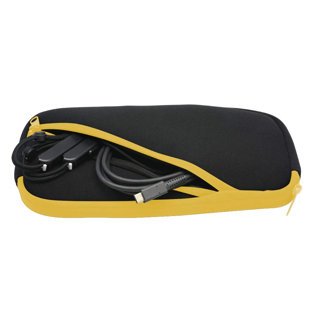 Slim Soft Pouch for Switch Lite Switch Lite (Black/Yellow) -