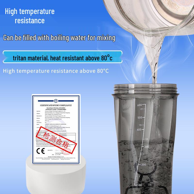 700ml Leakproof High-Temperature Resistant Automatic Protein Powder Milkshake Mixing Cup