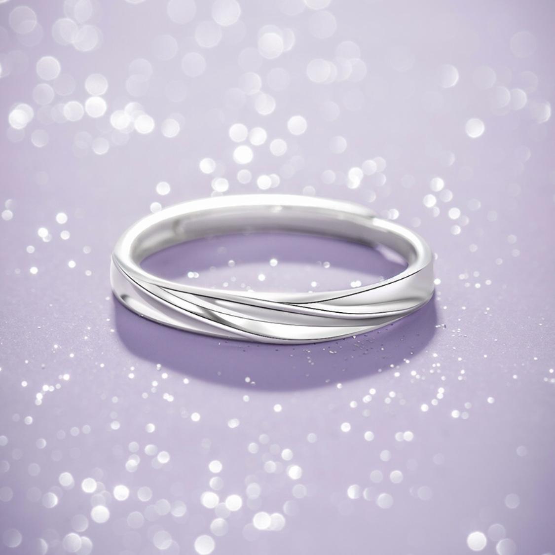 

Кольцо из чистого серебра S999 с женским дизайном в виде бабочки и сердечка, парные кольца для пар