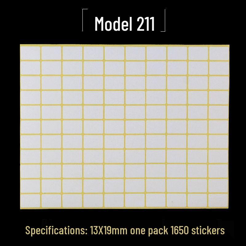 A5 Adhesive Matte White Label Stickers - Printable, Writable, Removable Name Tags