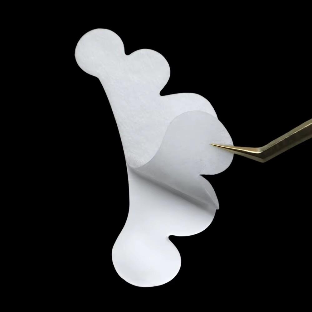 50Pairs Cloud Shape Grafting Eyelash Under Eye Pads White Lash Gel Patches Lash Grafting