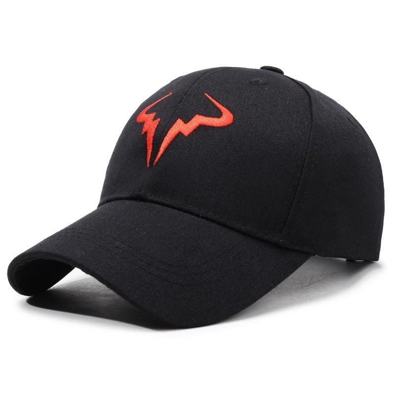 Lightning men's and women's croissants cap curved brim baseball cap embroidery spring and summer shading sun protection new outdoor sports
