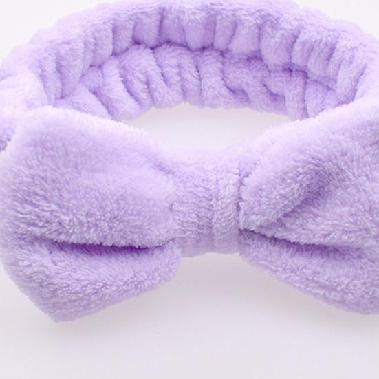 Make-up Hoofdband Effen Kleur Hoge Elasticiteit Huidvriendelijk Strikje Koraalvlies Haarband Haaraccessoires