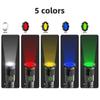 Tactical Flashlight Green Red Powerful LED Flashlight Five Colors Bright Spotlight Long Range Zoomable Emergency Torch Outdoor