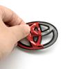 1 pièce ABS Badge Autocollant Emblème Volant Voiture Compatible pour Toyota Hilux Prius Avensis Auris Verso Corolla Camry Accessoires