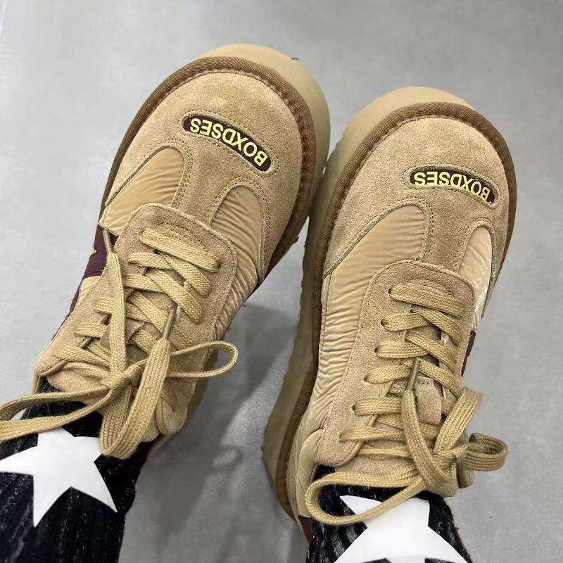 Fashion 2024 Women's Casual Sports Shoes Breathable Waterproof Wedge Thick Sole Women's Sports Shoes Leather Casual Shoes