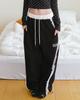 MUAHMUAH Lace Band Wide Elastic Pants [Black]