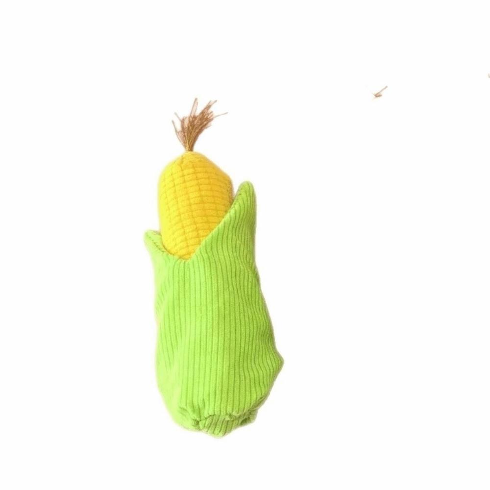 Fun Bite-resistant Dog Plush Chew Toy Simulated Corn Sounding Chew Squeak Toy Soft Plush Interactive Dog Toy Relieve Boredom жёлтый