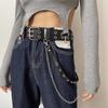 Punk PU Leather Belt JK Skirt Belt Harajuku Women Waist Belt  Women